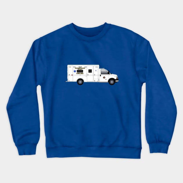 Briarcliff Manor ambulance Crewneck Sweatshirt by BassFishin